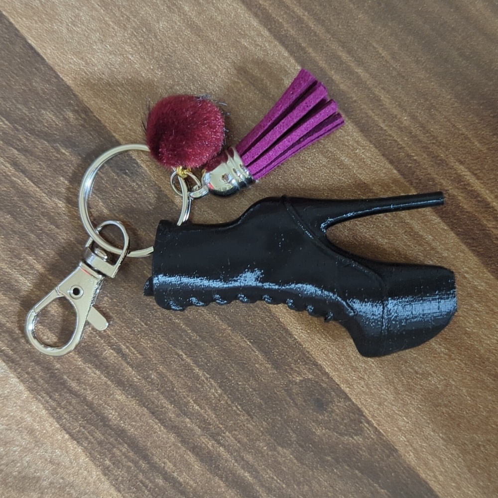 Mini Platform Bootie 3D printed keychain